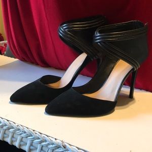 Hot leather and suede high heels by Joe’s Jeans